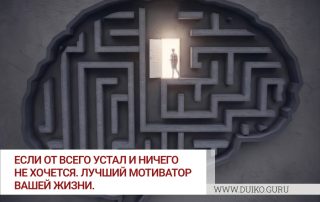 Если от всего устал и ничего не хочется. Лучший мотиватор вашей жизни.
